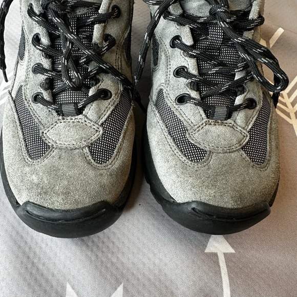 Lands End‎ Mens Gray Suede Outdoor Lace Up Trail Hiking Shoes Size 8M #73779 - Picture 2 of 12